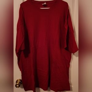 MENS NEW NO TAG FRUIT OF THE LOOM RED TSHIRT 3XL
